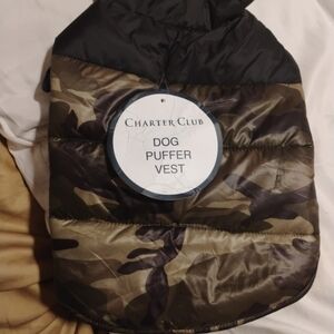 Charter Club Dogs Camouflage Puffer Jacket
